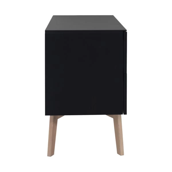 Kidsmill Sixties Commode Zwart Mat / Naturel 5 Kidsmill Sixties Commode Zwart Mat / Naturel - Afbeelding 3