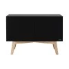 Kidsmill Sixties Commode Zwart Mat / Naturel -Kinderproducten kidsmill sixties commode zwart mat naturel b9ea