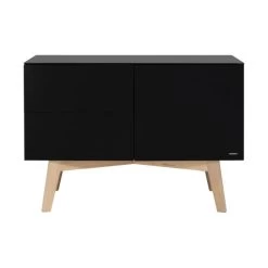 Kidsmill Sixties Commode Zwart Mat / Naturel