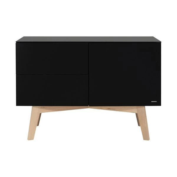 Kidsmill Sixties Commode Zwart Mat / Naturel 3 Kidsmill Sixties Commode Zwart Mat / Naturel