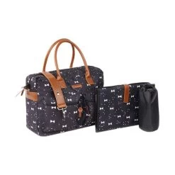 Kidzroom Bows Luiertas Black And White -Kinderproducten kidzroom bows luiertas black and white 1 9912