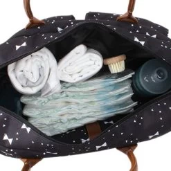 Kidzroom Bows Luiertas Black And White -Kinderproducten kidzroom bows luiertas black and white 2 3835