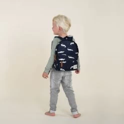 Kidzroom Wondering Wild Rugtas Navy -Kinderproducten kidzroom wondering wild rugtas blue 5 c27b