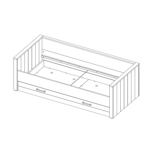 Kidsmill Sem Nautic Grijs Bedbank Met Lade 90 X 200 Cm 5 Kidsmill Sem Nautic Grijs Bedbank Met Lade 90 X 200 Cm - Afbeelding 3