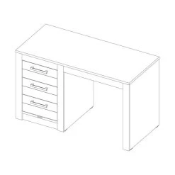 Kidsmill Sem Nautic Bureau Grijs -Kinderproducten knipsel fjord desk f29d
