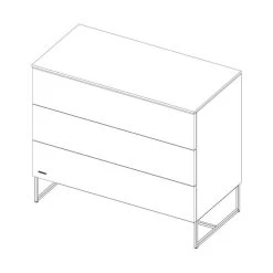 Kidsmill Modular 2 Commode 3L Mat Wit - Zwart - Mat Wit -Kinderproducten knipsel intense chest 3dr black frame 4 14a4