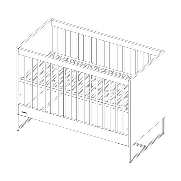 Kidsmill Modular 2 Babybed Mat Zwart - Zwart - 60 X 120 Cm 5 Kidsmill Modular 2 Babybed Mat Zwart - Zwart - 60 X 120 Cm - Afbeelding 3