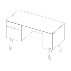 Kidsmill Sixties Bureau Zwart -Kinderproducten knipsel sixties desk 6 1 b1af