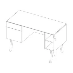 Kidsmill Sixties Bureau Zwart Mat / Walnoot 11 Kidsmill Sixties Bureau Zwart Mat / Walnoot -Kinderproducten knipsel sixties desk open 6 1 1 f021