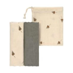 Laessig Hydrofieldoek Taupe 80 X 80 Cm 2 Stuks