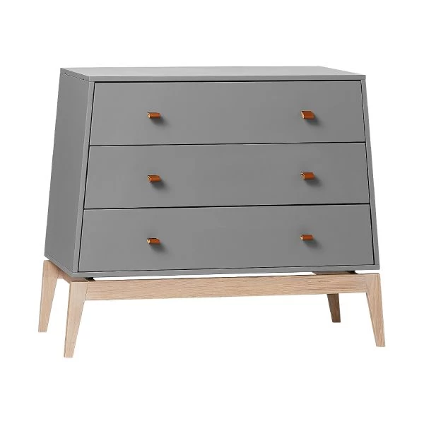 Leander Luna Commode Grey / Oak 3 Leander Luna Commode Grey / Oak