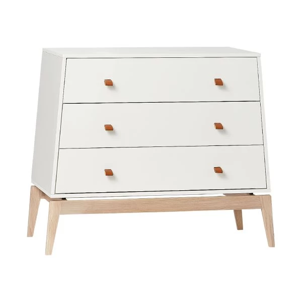 Leander Luna Commode White / Oak 3 Leander Luna Commode White / Oak