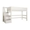 LIFETIME Kidsrooms Hoogslaper Met Trapkast Whitewash -Kinderproducten life time hoogslaper met trapkast whitewash 1 9604
