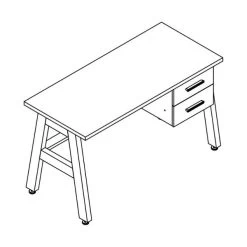 Bopita Lisa Bureau Wit / Naturel -Kinderproducten lisa bureau tekening 543a