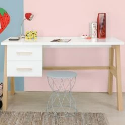Bopita Lisa Bureau Wit / Naturel -Kinderproducten lisa sfeer bureau 20fa