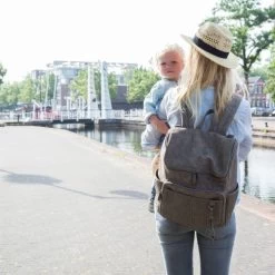 Little Company Lisbon Braided Luiertas Rugzak Taupe -Kinderproducten little company lisbon braided luiertas taupe 5 ba8a