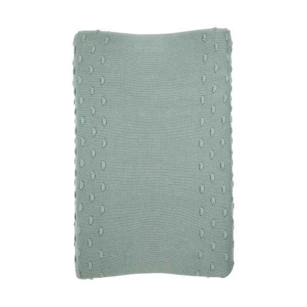 Meyco Knots Waskussenhoes Stone Green 4 Meyco Knots Waskussenhoes Stone Green - Afbeelding 2