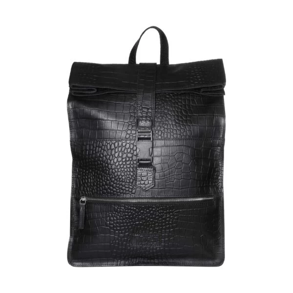 Mozz Bags Wild Ones Gobi Rugzak Croco Black 3 Mozz Bags Wild Ones Gobi Rugzak Croco Black