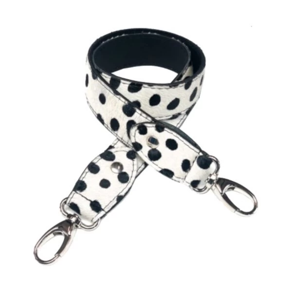 Mozzbags Leren Kinderwagen Strap Cheetah Wit XL 3 Mozzbags Leren Kinderwagen Strap Cheetah Wit XL