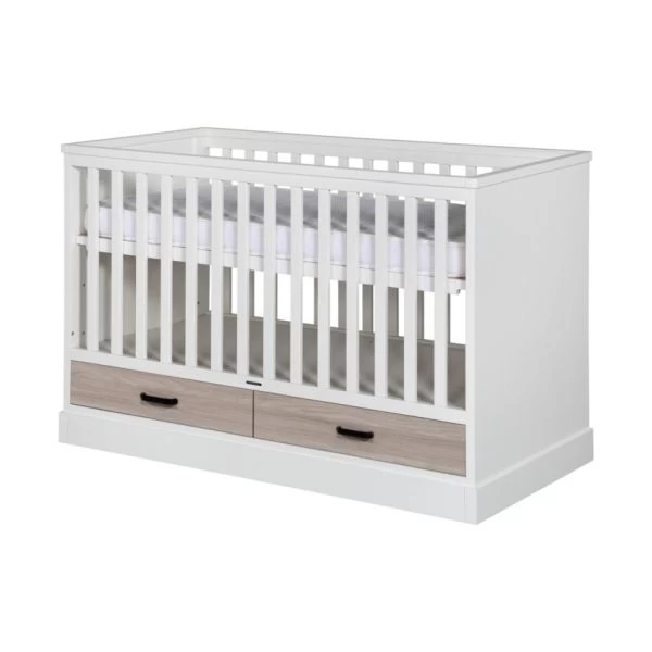 Kidsmill Newport Babybed Wit / Eiken 70 X 140 Cm 3 Kidsmill Newport Babybed Wit / Eiken 70 X 140 Cm
