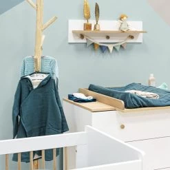 Bopita Paris Bladvergroter Wit / Eiken -Kinderproducten paris nursery 3 part detail 5 602c