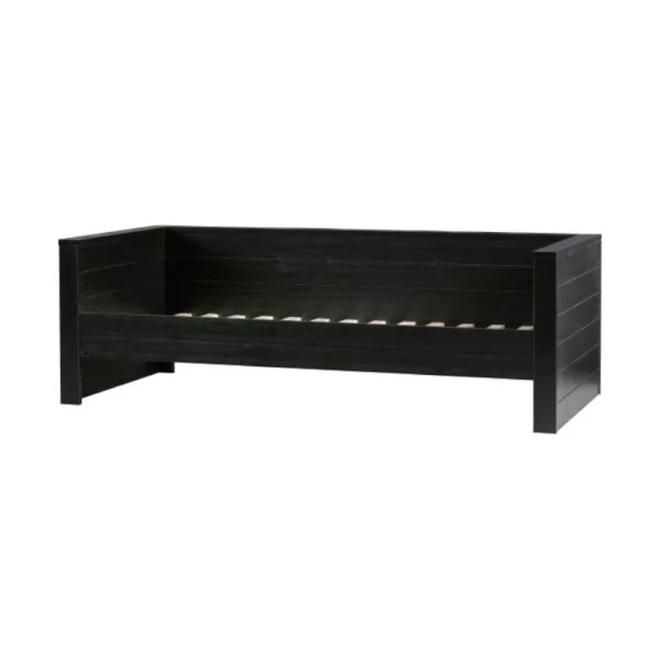 Woood Dennis Bedbank Grenen Zwart 90 X 200 Cm 5 Woood Dennis Bedbank Grenen Zwart 90 X 200 Cm - Afbeelding 3