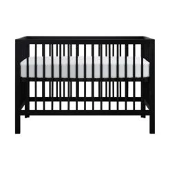 Kidsmill Pure Wood Babykamer Zwart Geborsteld | Bed 60 X 120 Cm + Commode -Kinderproducten pure wood zwart ledikant 1 2 5630