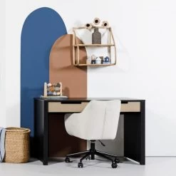 Europe Baby Ralph Kinderkamer Zwart / Accent Hout Look | Bed 90 X 200 Cm + Bureau -Kinderproducten ralph zwart hout tiener sfeer 3 2 3e58