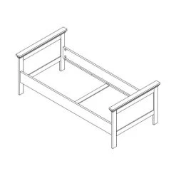 Kidsmill Savigno Bed Wit Met Kruis 90 X 200 Cm 7 Kidsmill Savigno Bed Wit Met Kruis 90 X 200 Cm -Kinderproducten savigno bed 90 x 200 cm tekening 4 ff0a