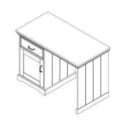 Kidsmill Savigno Bureau Wit -Kinderproducten savigno bureau tekening 3 fb7a