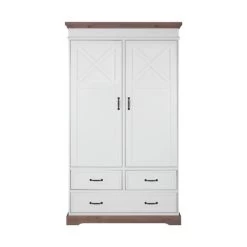 Kinderkamer Savigno Grijs Met Kruis - Bed - Bureau - Kast -Kinderproducten savigno grijs met kruis kast 7ed4