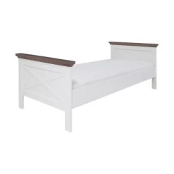 Kinderkamer Savigno Grijs Met Kruis - Bed - Bureau - Kast -Kinderproducten savigno ledikant grijs met kruis 90x200cm 1 1 bafc