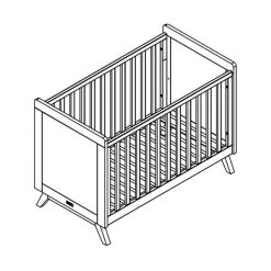 Bopita Anne Babybed Wit 60 X 120 Cm 9 Bopita Anne Babybed Wit 60 X 120 Cm -Kinderproducten tekening ledikant anne e72d