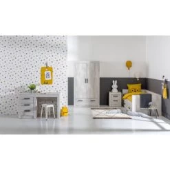 Kinderkamer Sem Nautic Grijs - Bedbank - Bureau - Kast -Kinderproducten tienerkamer sem fjord sfeer 1 487d