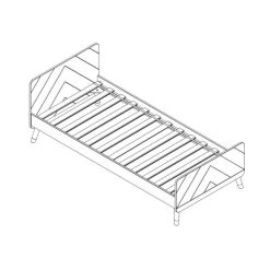 Vipack Billy Bed Satin White 90 X 200 Cm -Kinderproducten vipack billy bed 90 x 200 cm tekening ed87