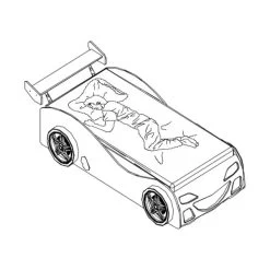 Vipack Brap Brap Autobed 90 X 200 Cm -Kinderproducten vipack brap brap autobed 90 x 200 cm tekening 8c8d