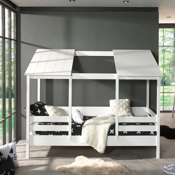 Vipack Housebed Wit / Wit 90 X 200 Cm 4 Vipack Housebed Wit / Wit 90 X 200 Cm - Afbeelding 2