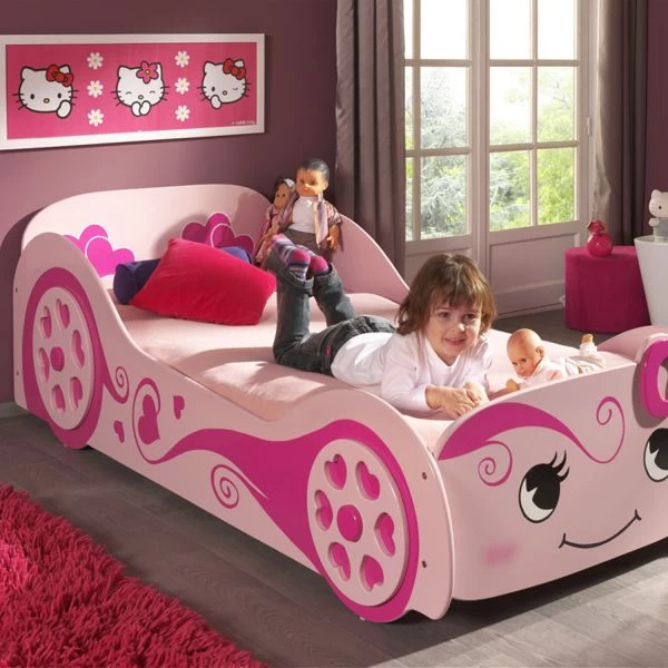 Vipack Love Car Bed Roze 90 X 200 Cm - Afbeelding 2