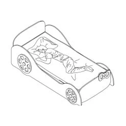 Vipack Love Car Bed Roze 90 X 200 Cm -Kinderproducten vipack love car bed roze 90 x 200 cm tekening ce58