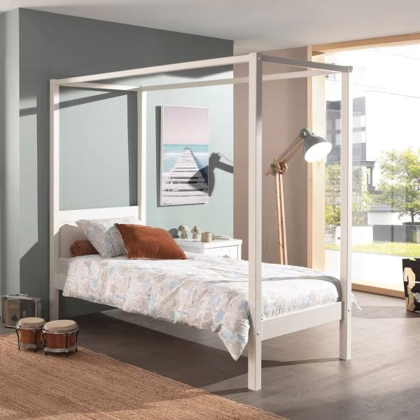 Vipack Pino Hemelbed Wit 90 X 200 Cm 4 Vipack Pino Hemelbed Wit 90 X 200 Cm - Afbeelding 2