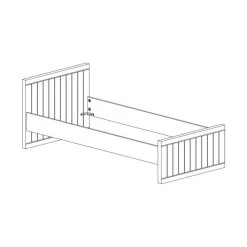 Vipack Robin Bed Wit 120 X 200 Cm -Kinderproducten vipack robin bed tekening c32b