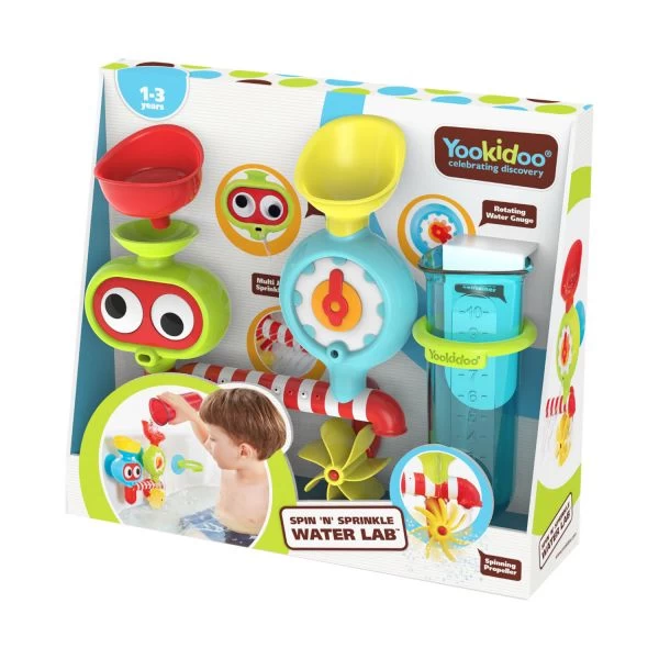 Yookidoo Spin Sprinkle Water Lab Badspeeltje 3 Yookidoo Spin Sprinkle Water Lab Badspeeltje